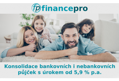 Sloučíme vaše nevýhodné půjčky do jedné, nižší!